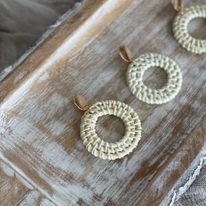 Rattan Earrings